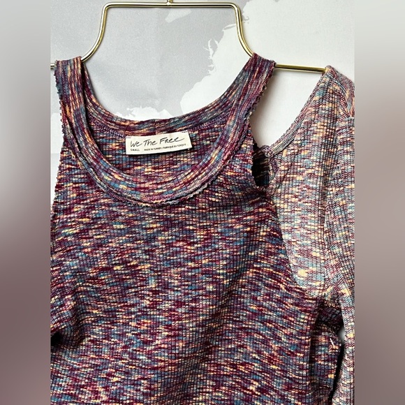 Free People top NWOT color light and dark purple - Picture 3 of 5
